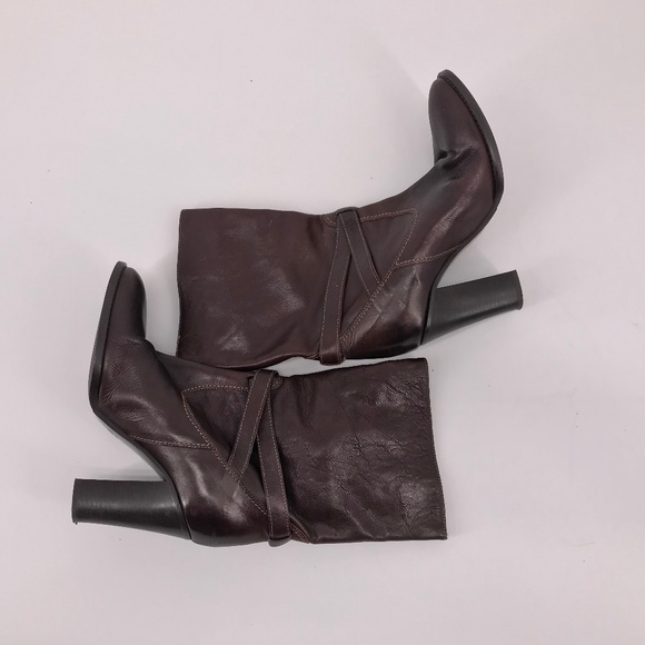 J. Crew Shoes - J. Crew Tenley Leather Mid High Boots Sz 6.5 Heel